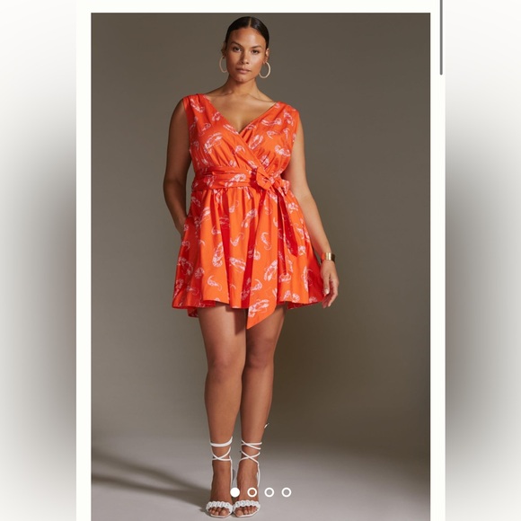 Anthropologie Maeve Flirty Wrap Mini Dress - Picture 1 of 6